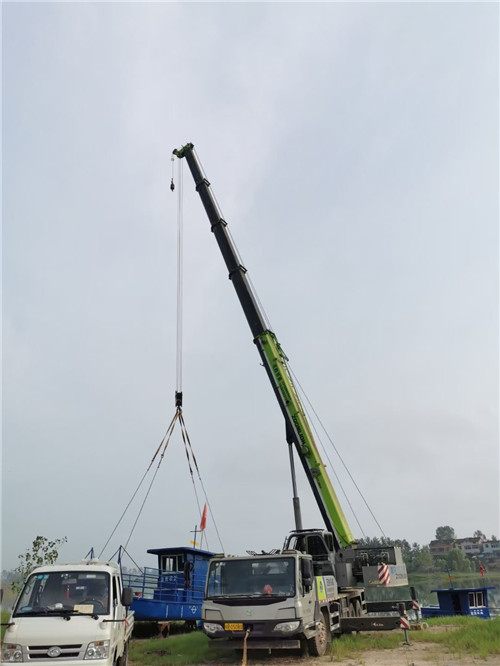 磁县桥梁建设吊装案例